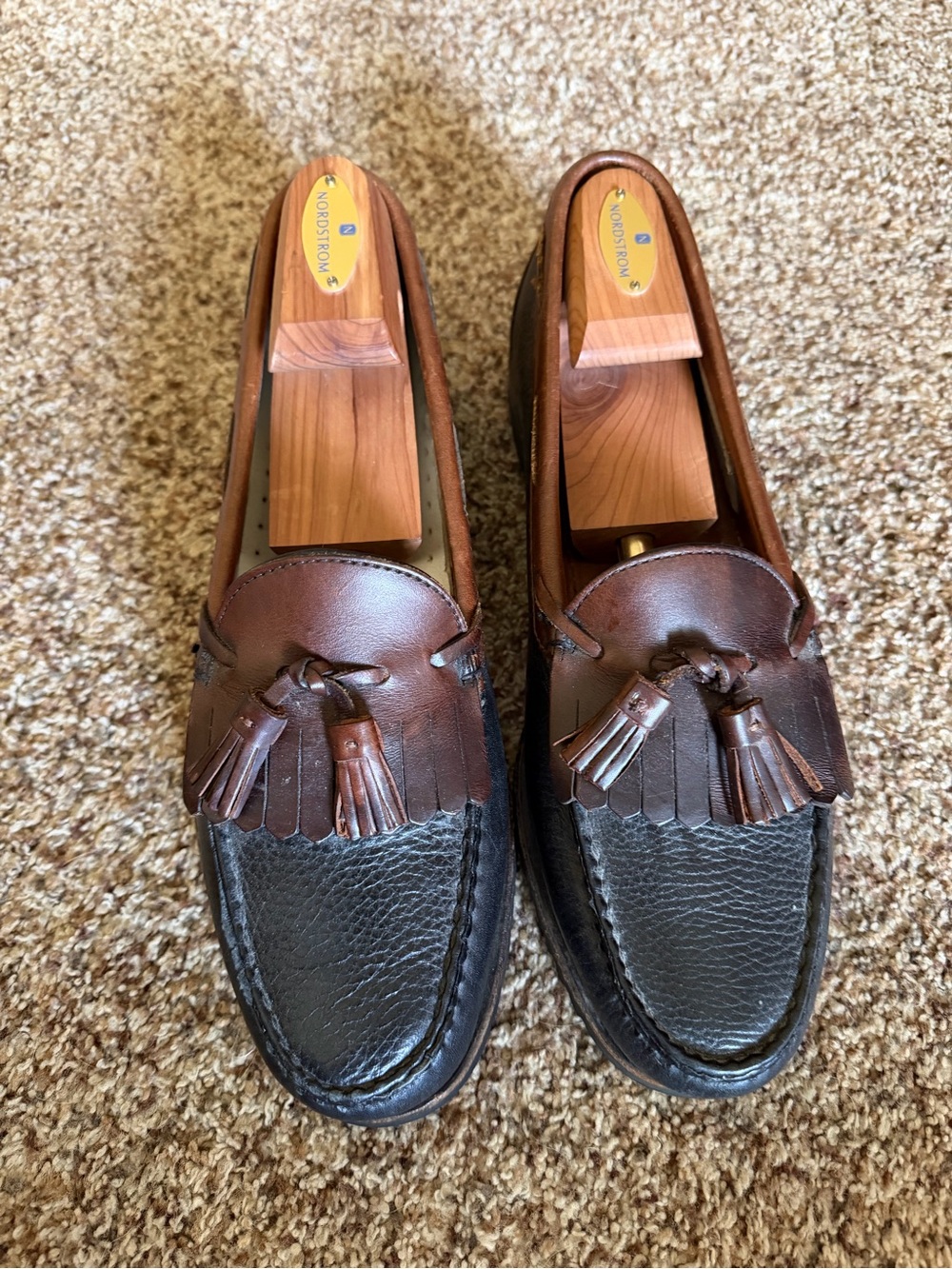 Allen Edmonds Men's Nashua Leather Loafers 11 AAA Preppy Tassel Classic Slip On